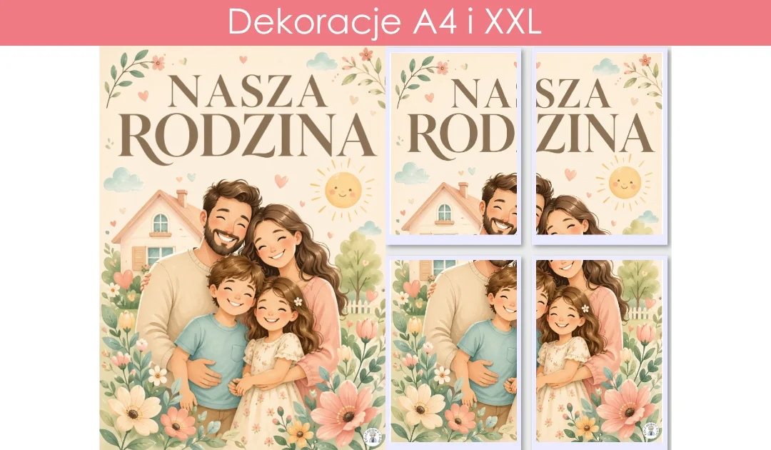 Plakat A4 i XXL: Nasza rodzina