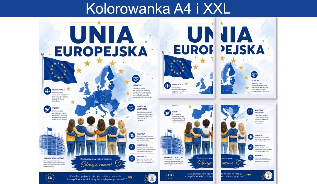 Plakat A4 i XXL: Unia Europejska