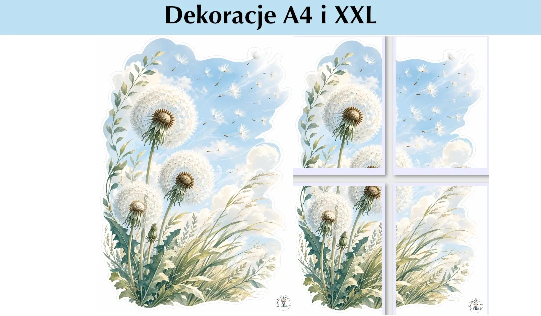 Dekoracje A4 i XXL: Dmuchawce