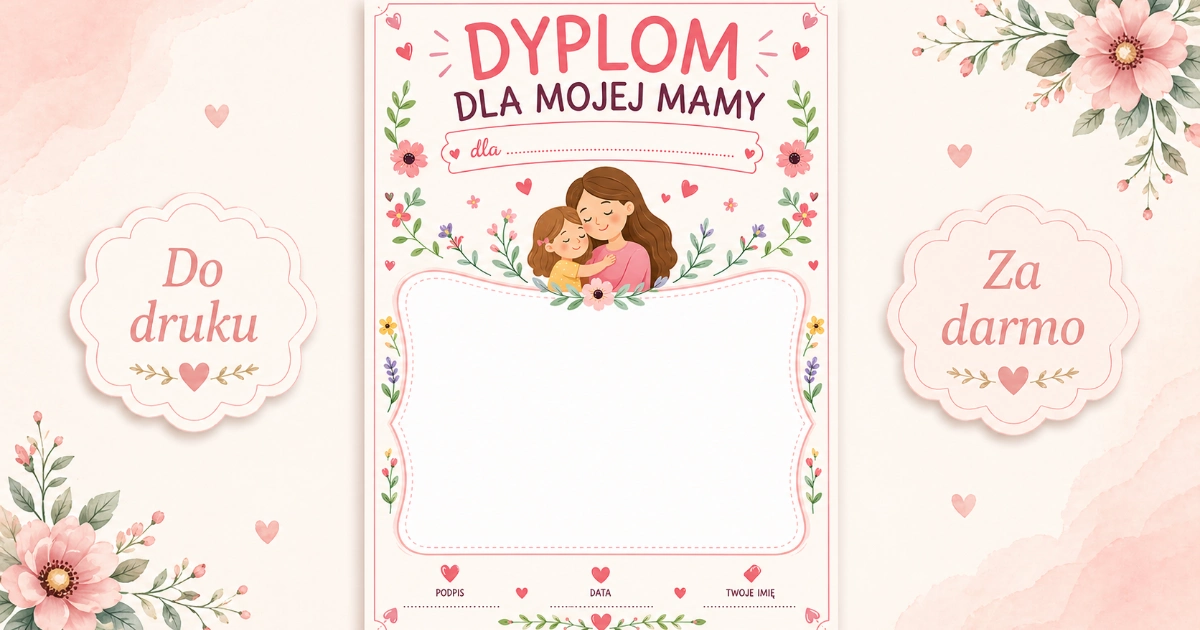 Dyplom dla Mojej Mamy