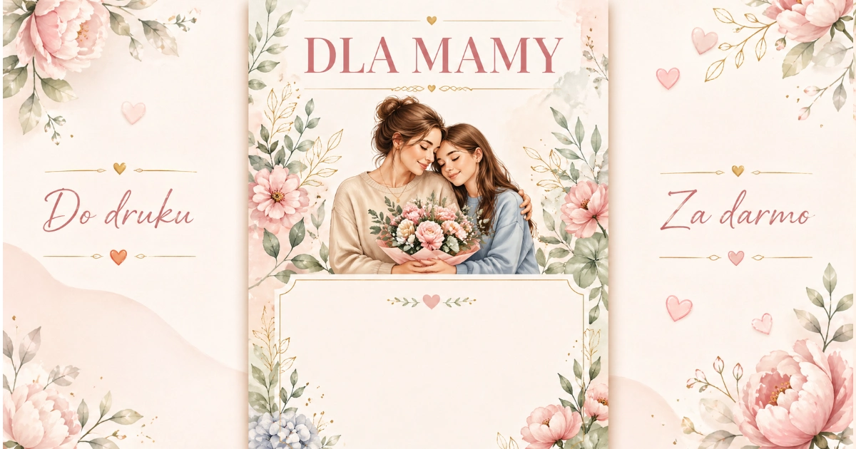 Laurka kolorowa od starszej dziewczynki na Dzień Mamy 43