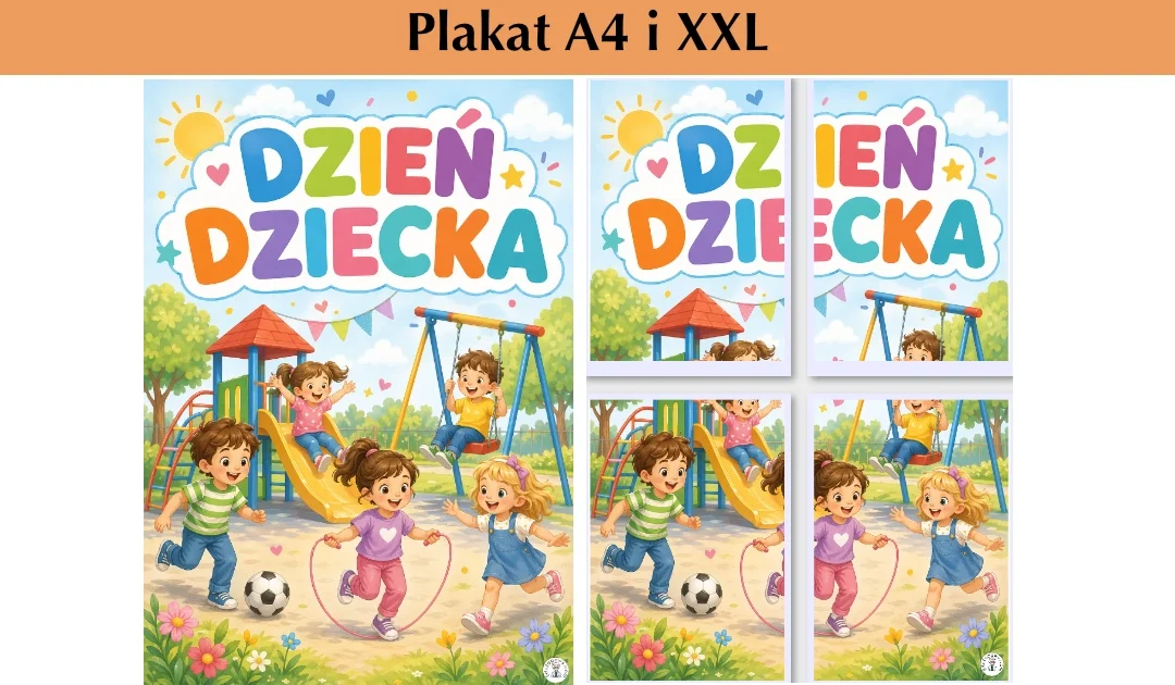 Plakat A4 i XXL: Radosny plac zabaw