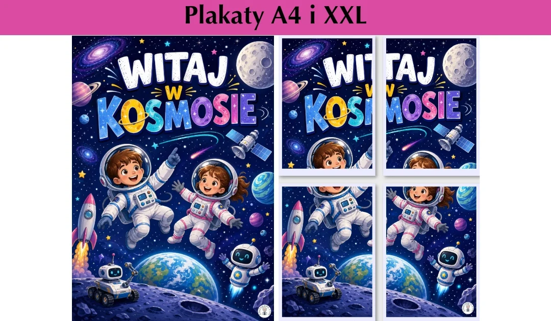 Plakat A4 i XXL: Witaj w kosmosie