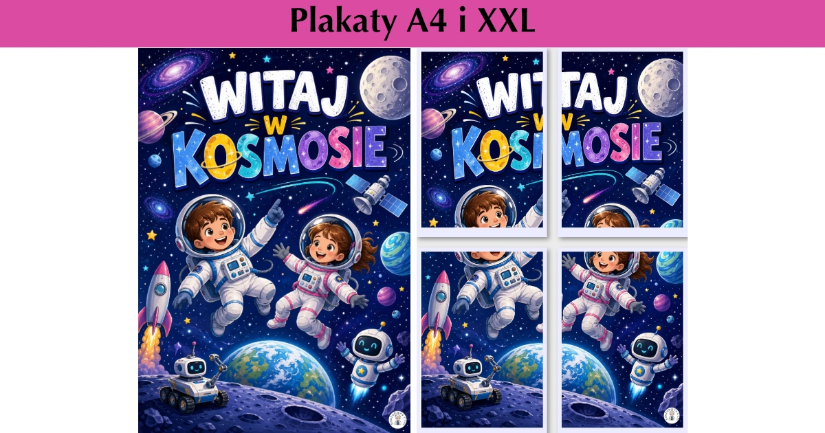 Plakat A4 i XXL: Witaj w kosmosie