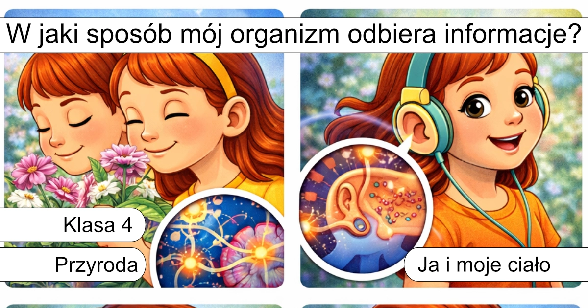 Quiz: W jaki sposób mój organizm odbiera informacje?