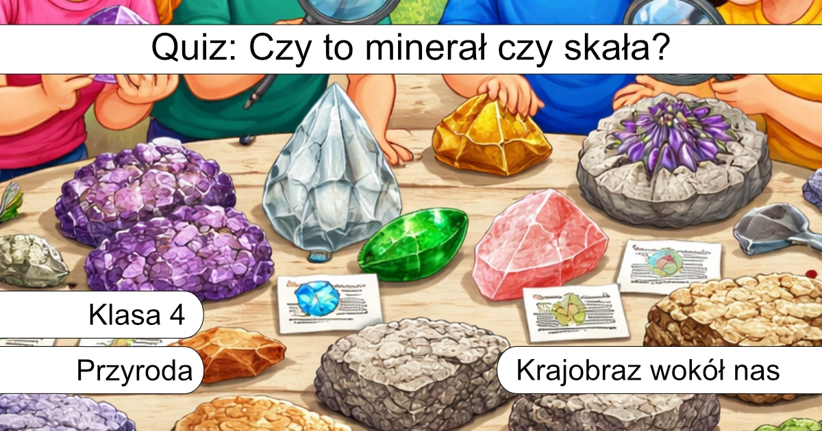 Quiz: Czy to minerał czy skała?