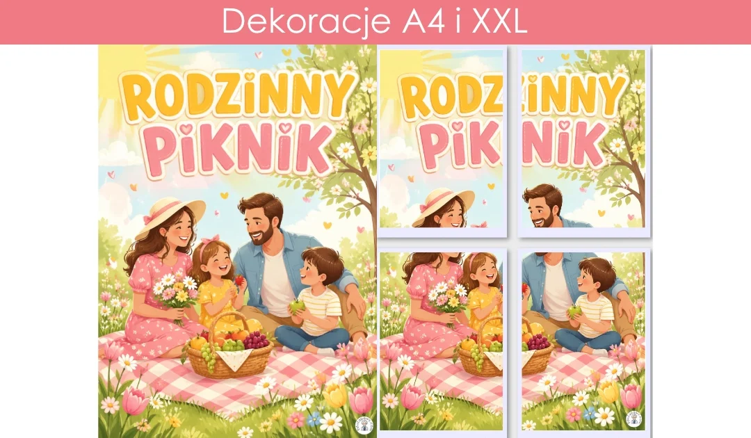 Plakat A4 i XXL: Rodzinny piknik