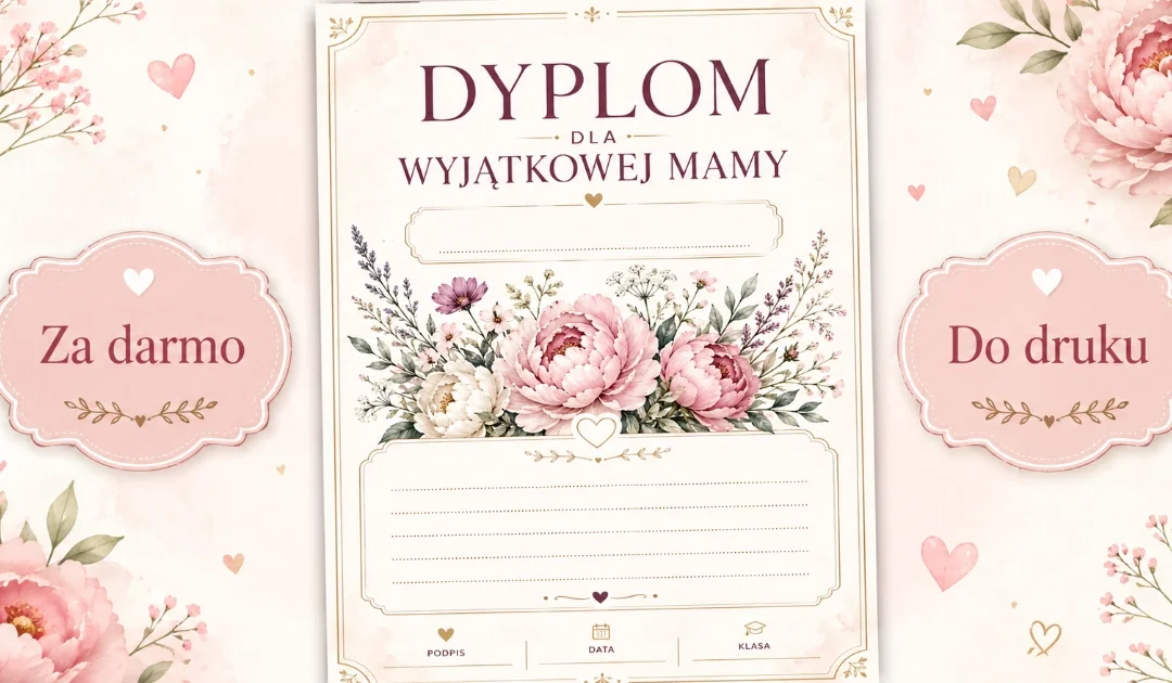 Dyplom dla Wyjątkowej Mamy