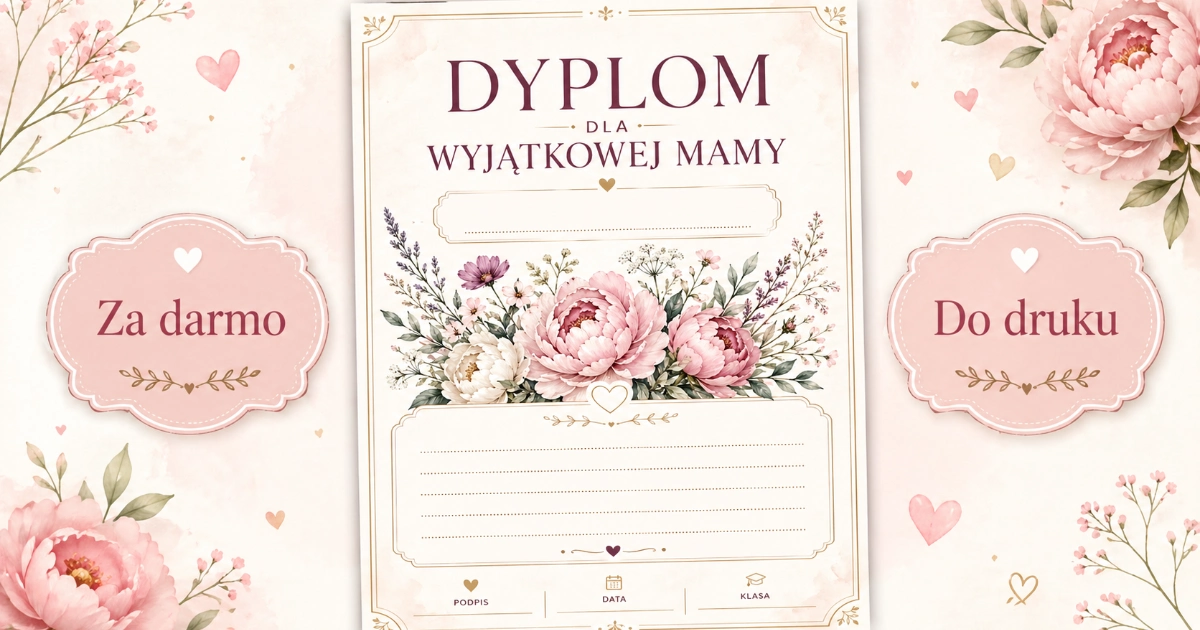 Dyplom dla Wyjątkowej Mamy