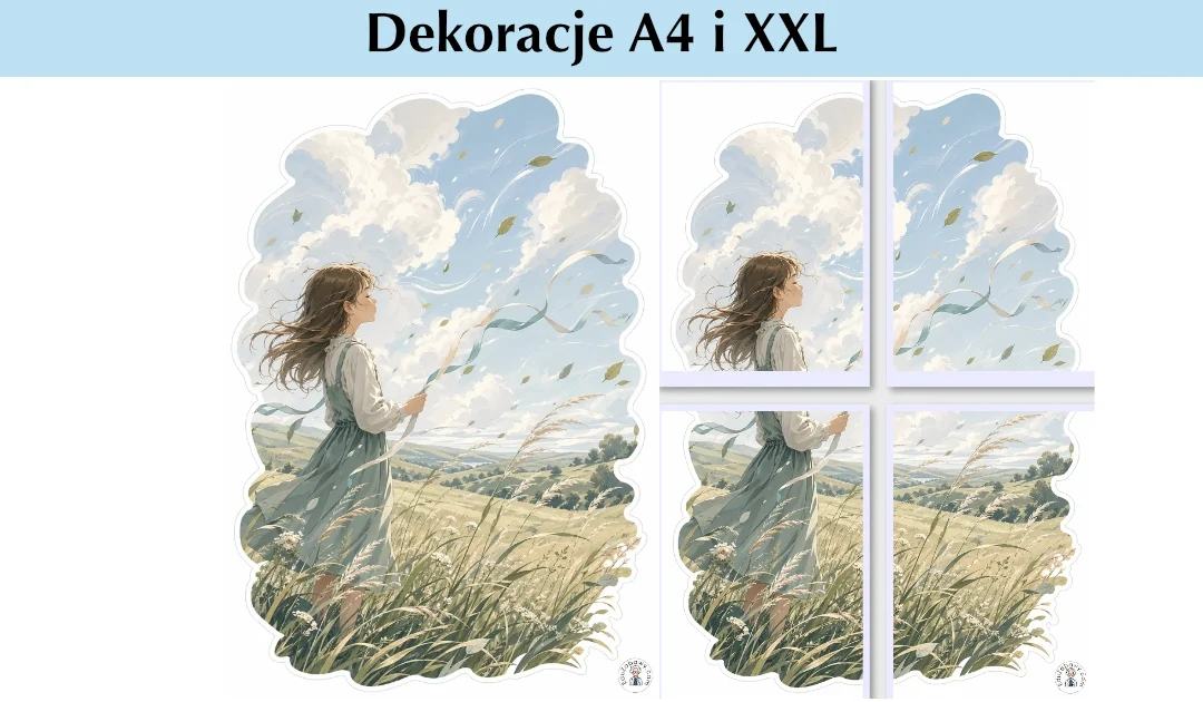Dekoracje A4 i XXL: Letni podmuch