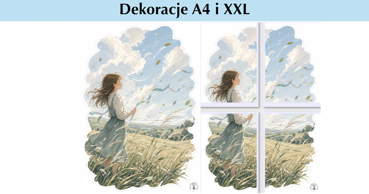 Dekoracje A4 i XXL: Letni podmuch