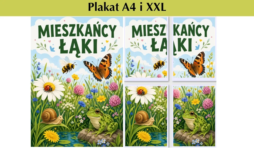 Plakat „Mieszkańcy łąki”