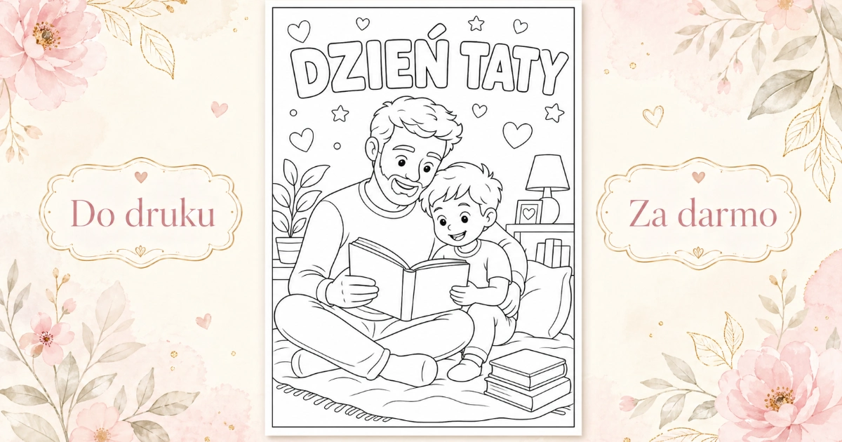 Kolorowanka: Wspólne czytanie
