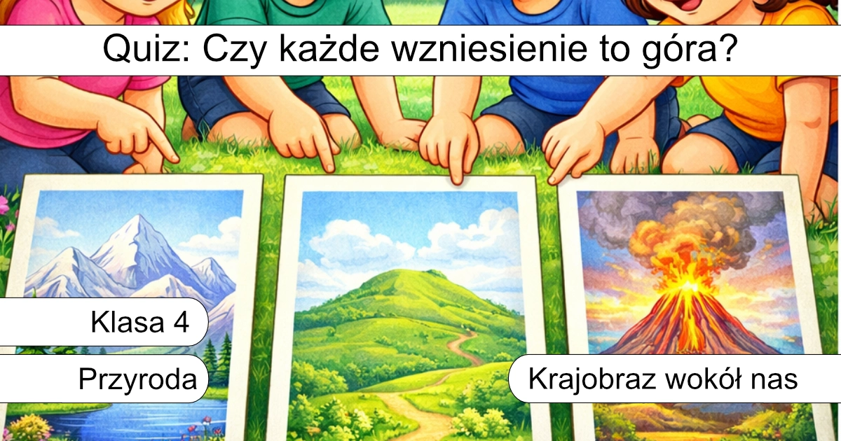 Quiz: Czy każde wzniesienie to góra?