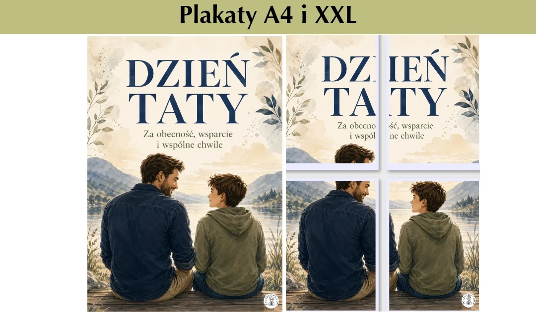 Plakat A4 i XXL: Obecność i wsparcie