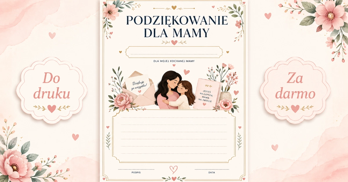 Podziękowanie dla Mamy
