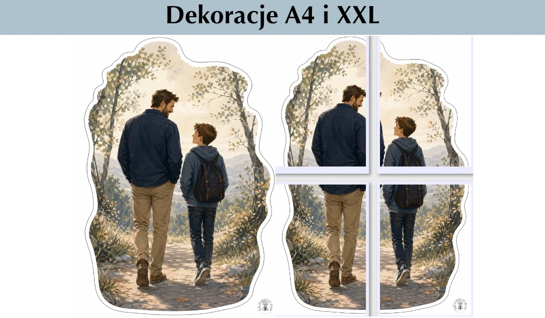 Dekoracje A4 i XXL: Spacer razem