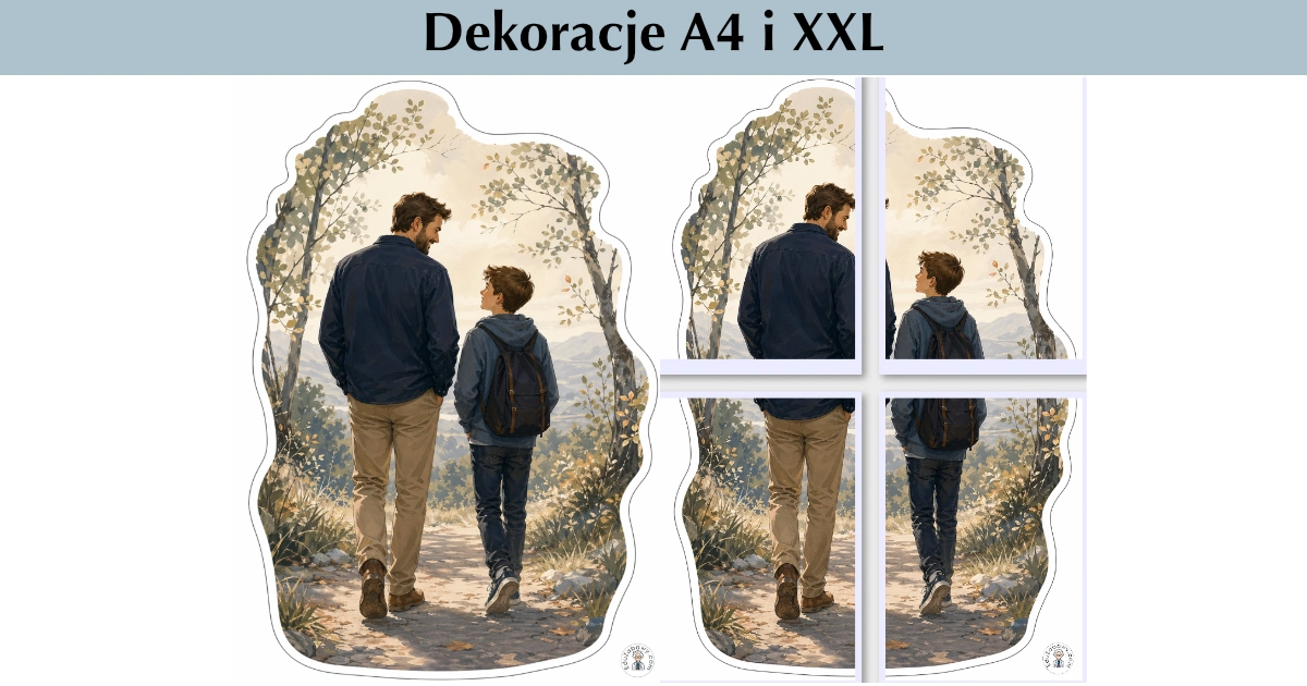 Dekoracje A4 i XXL: Spacer razem