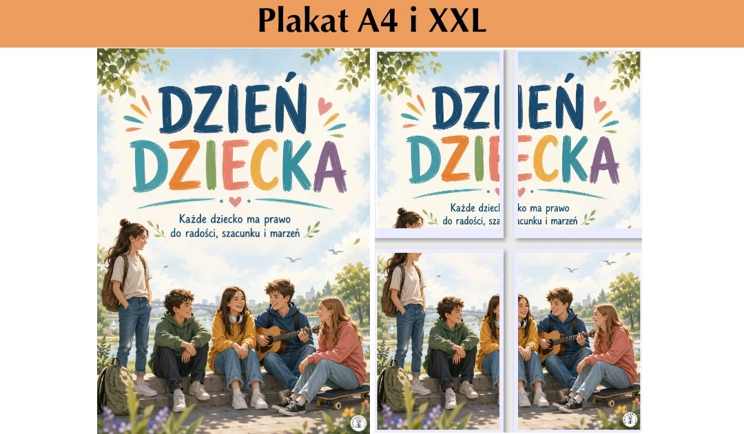 Plakat A4 i XXL: Ważny jest każdy uśmiech