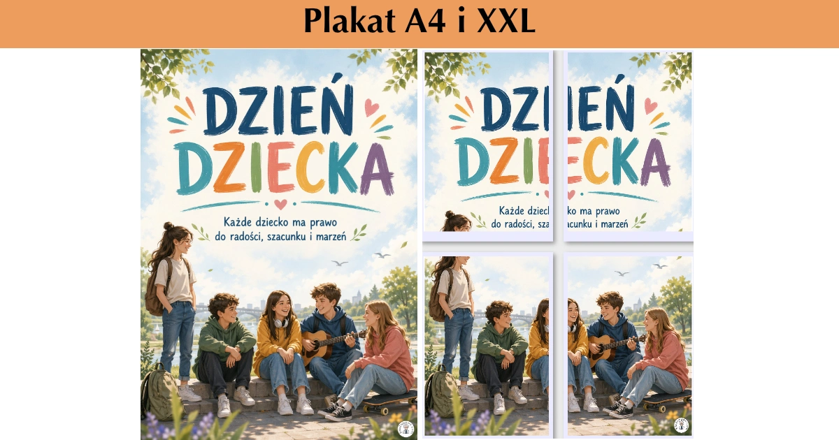 Plakat A4 i XXL: Ważny jest każdy uśmiech