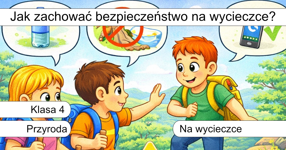 Quiz: Jak zachować bezpieczeństwo na wycieczce?