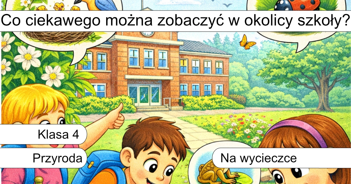 Quiz: Co ciekawego można zobaczyć w okolicy szkoły?