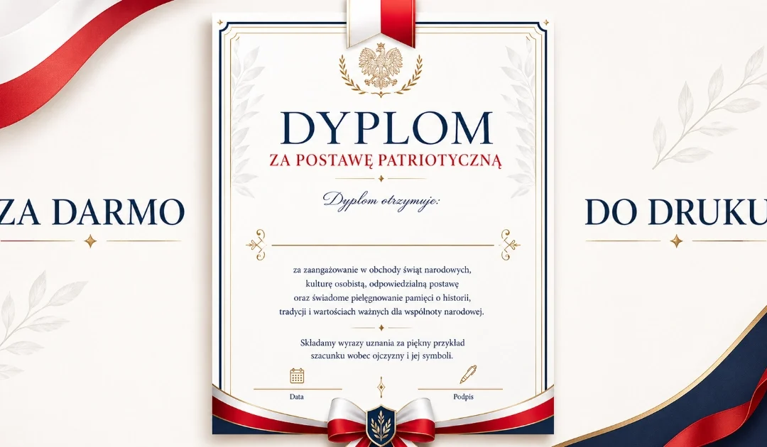 Dyplom za postawę patriotyczną