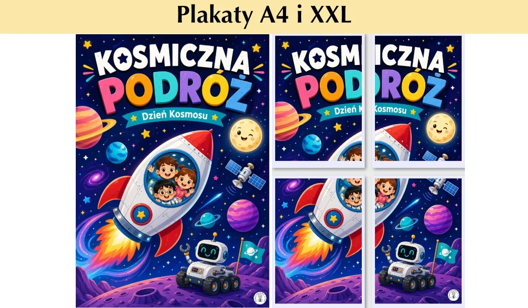 Plakat A4 i XXL: Kosmiczna podróż