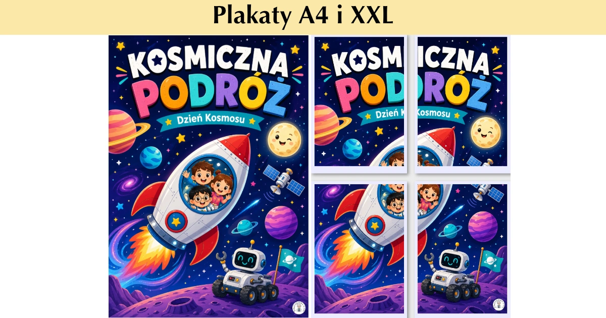 Plakat A4 i XXL: Kosmiczna podróż