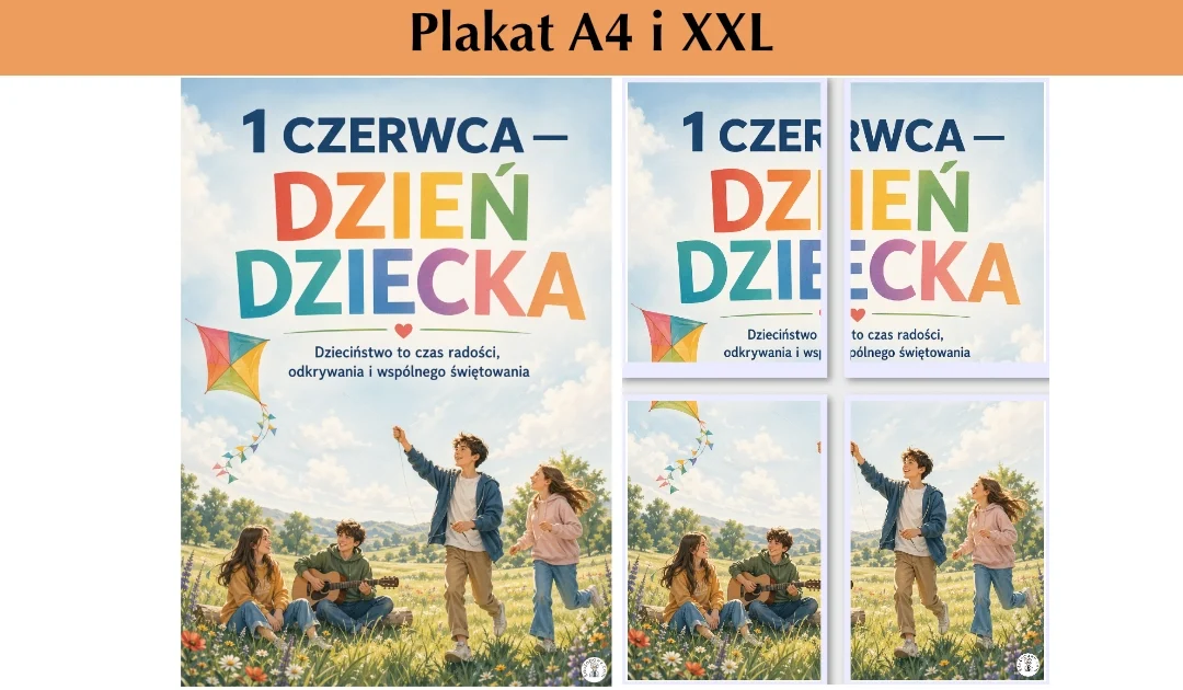 Plakat A4 i XXL: Razem najlepiej