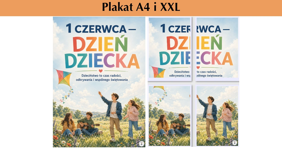 Plakat A4 i XXL: Razem najlepiej