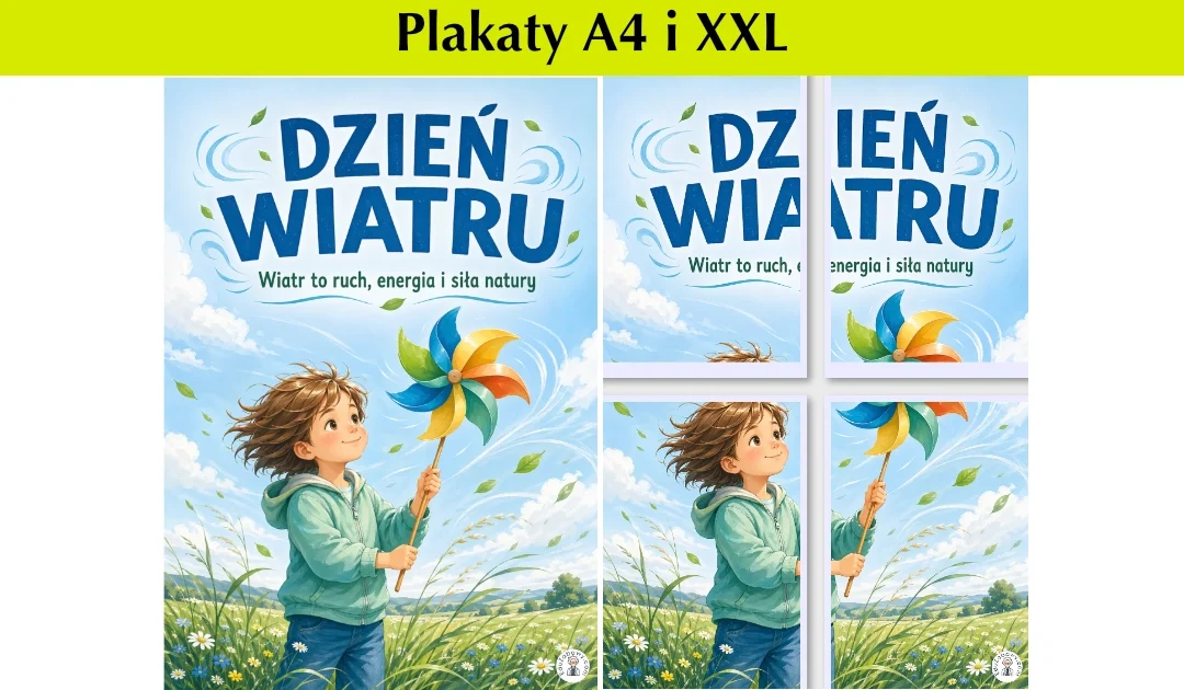 Plakat A4 i XXL: Wiatr w przyrodzie