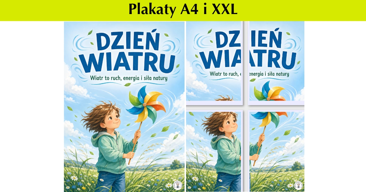 Plakat A4 i XXL: Wiatr w przyrodzie