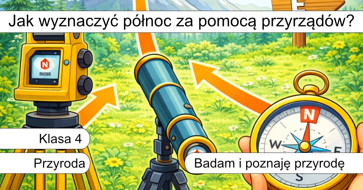 Quiz: Jak wyznaczyć północ za pomocą przyrządów?