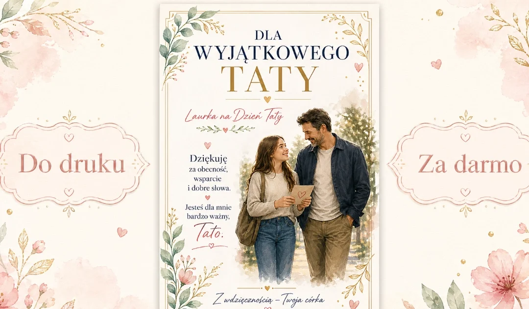 Laurka „Dla wyjątkowego Taty”
