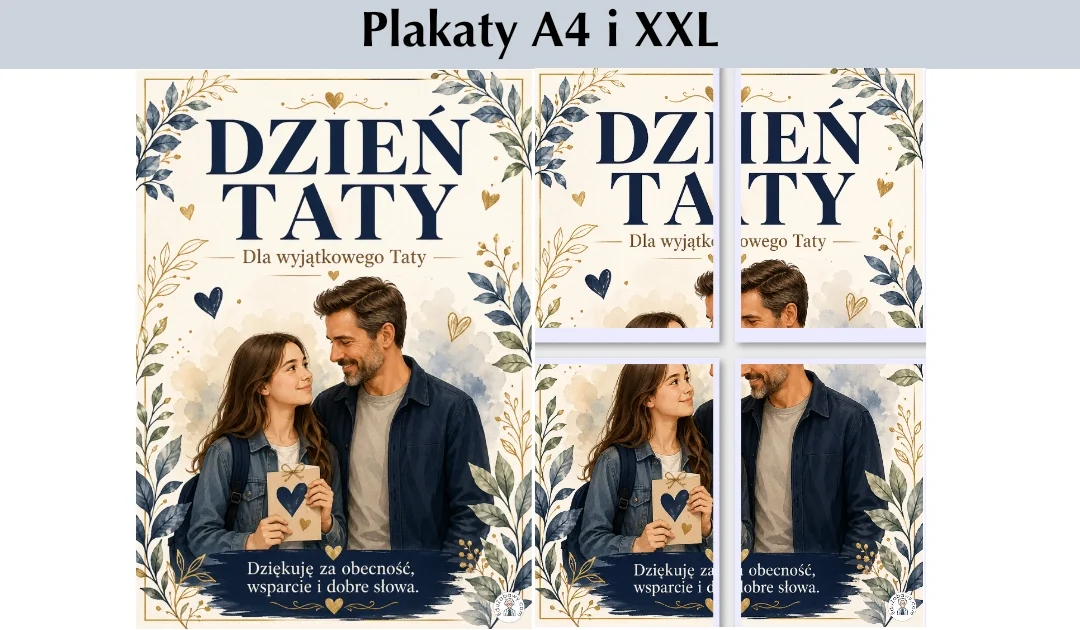 Plakat A4 i XXL: Dzień Taty – dla wyjątkowego Taty