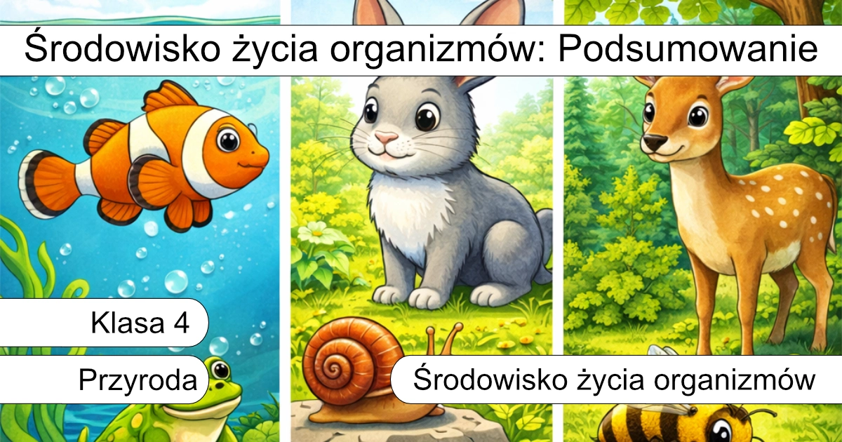 Quiz: Środowisko życia organizmów: Podsumowanie