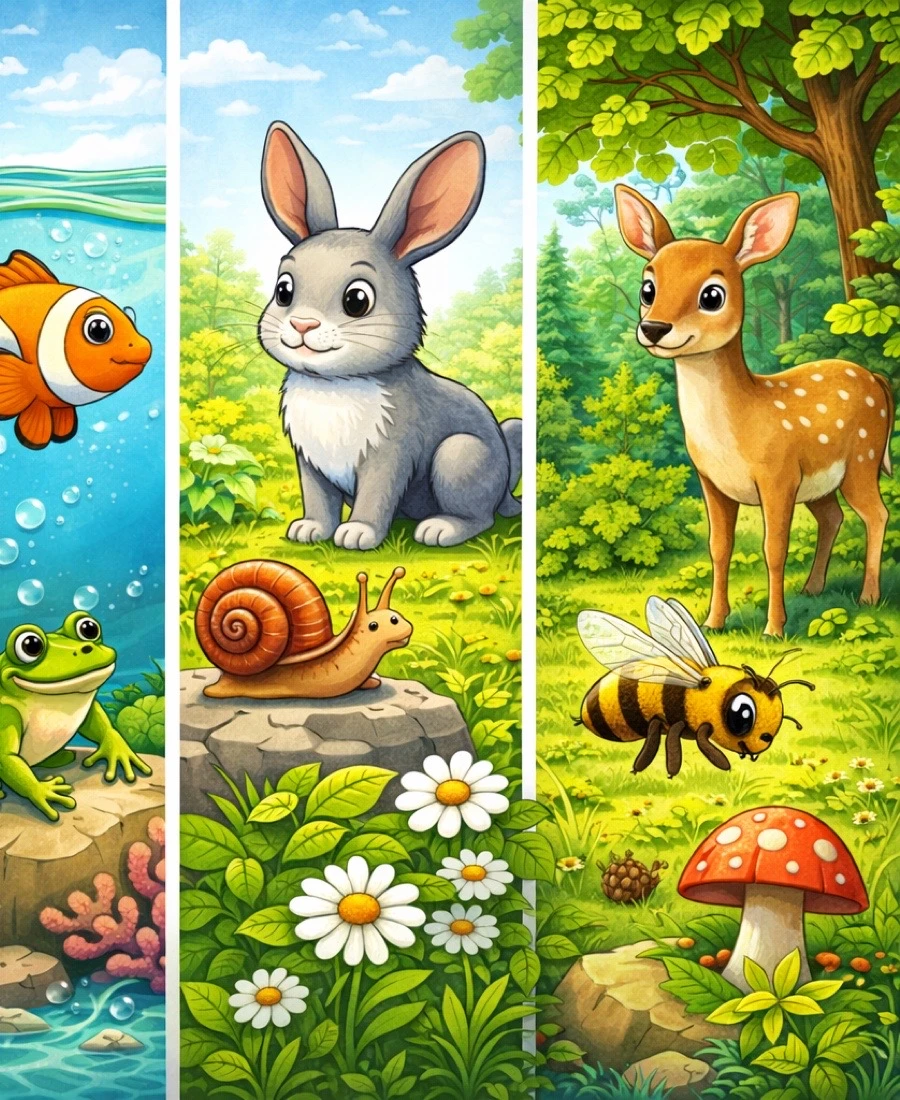 Quiz: Środowisko życia organizmów: podsumowanie (20 pytań)