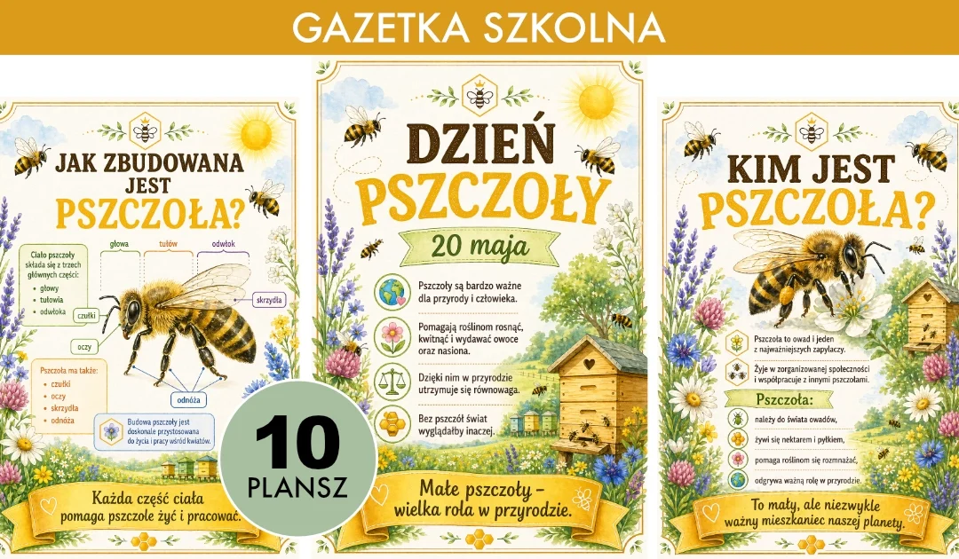 Gazetka szkolna: Dzień pszczoły