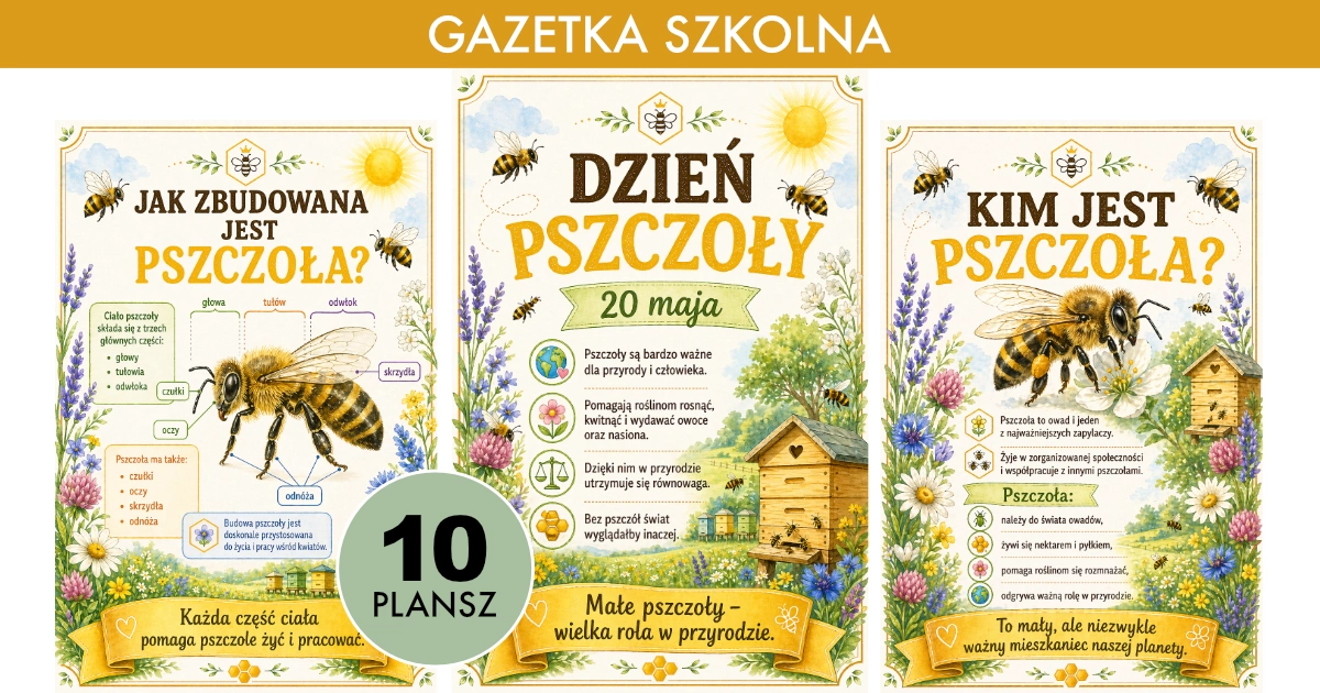 Gazetka szkolna: Dzień pszczoły