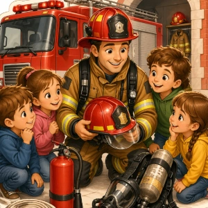 Dekoracje na Dzień Strażaka