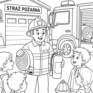 Kolorowanki na Dzień Strażaka