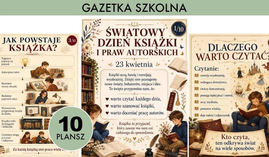 Gazetka szkolna: Światowy Dzień Książki