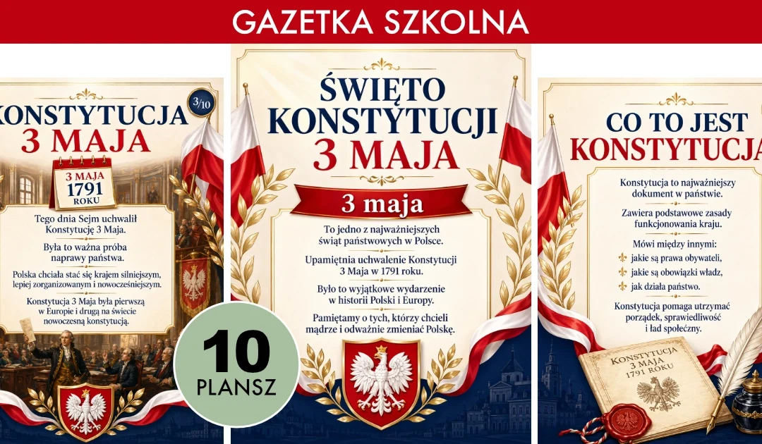 Gazetka szkolna: 3 maja
