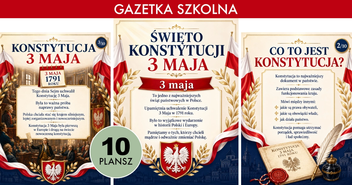 Gazetka szkolna: 3 maja