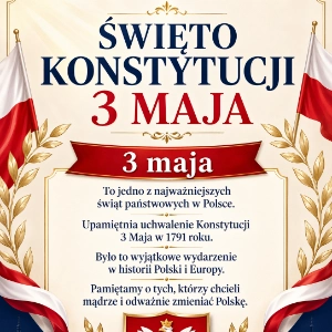 Gazetka szkolna na 3 maja