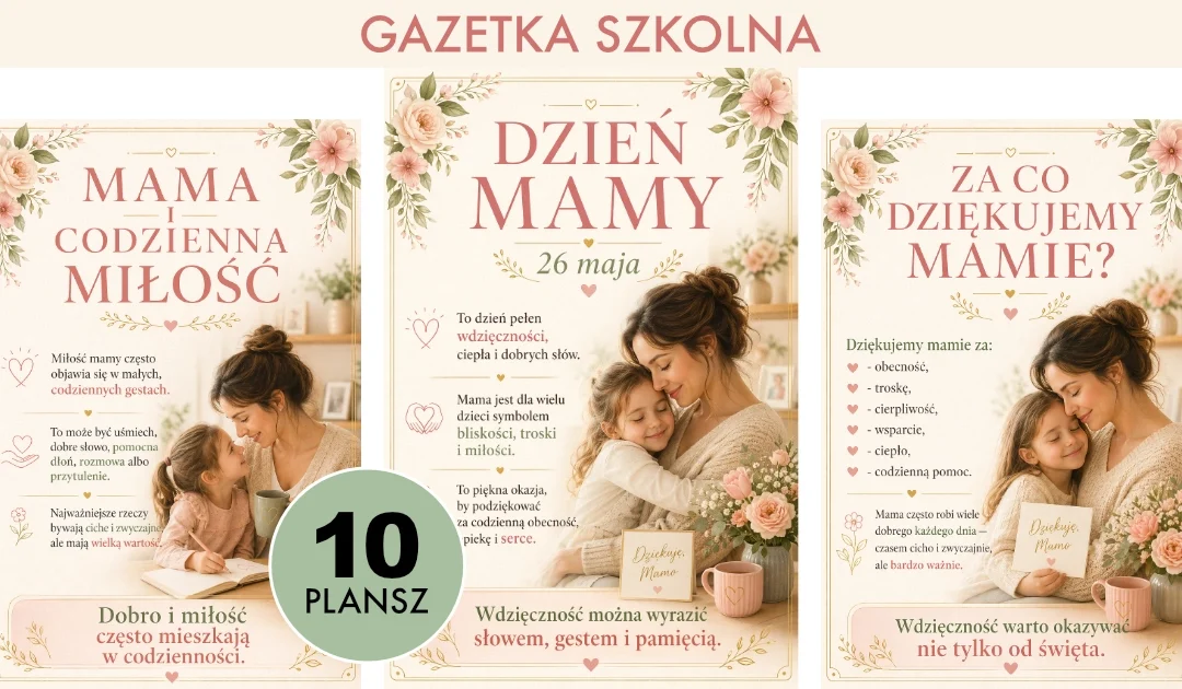 Gazetka szkolna: Dzień Mamy
