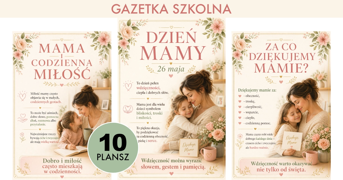 Gazetka szkolna: Dzień Mamy