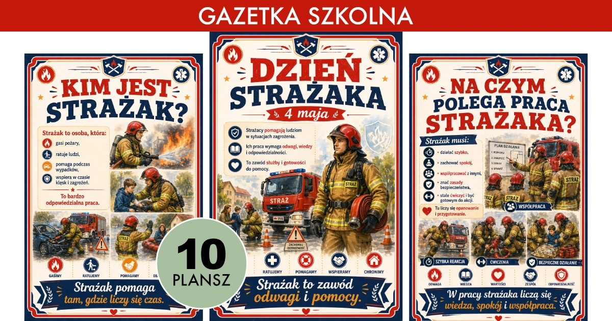 Gazetka szkolna: Dzień strażaka