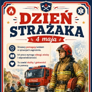 gazetka szkolna na Dzień Strażaka
